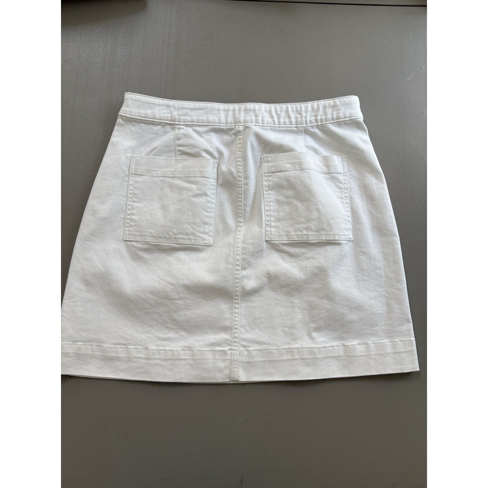St Johns Bay Skirts White Size 14 Zip Pocket NEW No Tags. - Picture 2 of 9